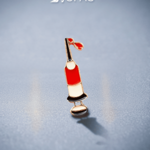 Broche seringa minimalista