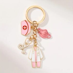 Chaveiro Jaleco Rosa